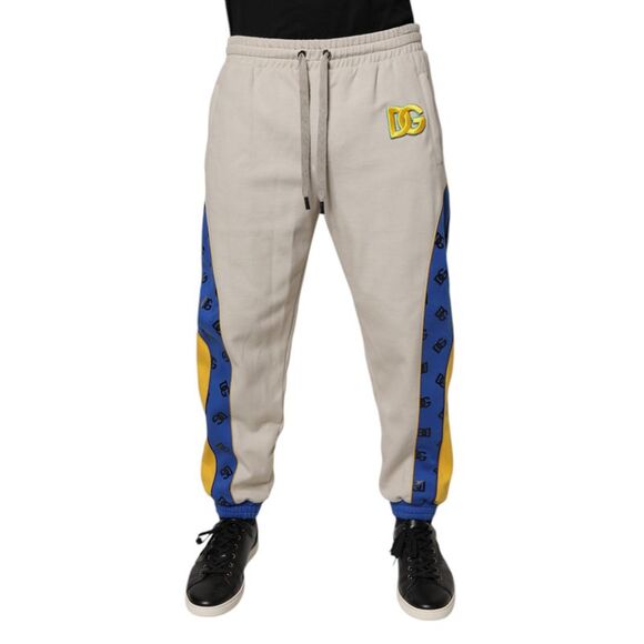 Dolce & Gabbana Multicolor Cotton DG Jogger SweatMen's Men's Pants (Pre-Owned)
